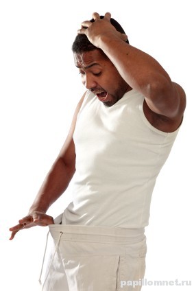 Фото мужчины с подозрением на кондиломы