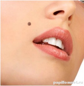 Фото родинок на лице