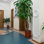 Коридор клиники Мир Здоровья